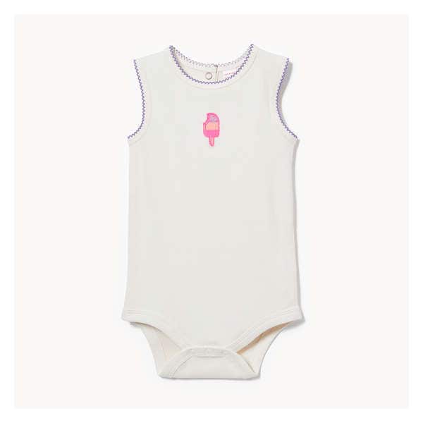 Cache-couche cami pour bébés filles - Blanc Cassé