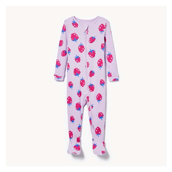 Bébés Filles Dormeuse à pieds à double fermeture éclair