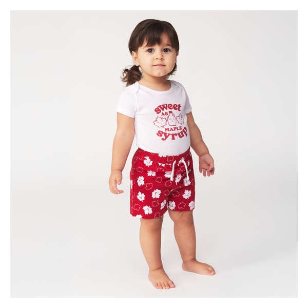 Baby Girls' Canada Bodysuit - White