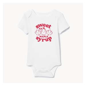 Baby Girls' Canada Bodysuit - White