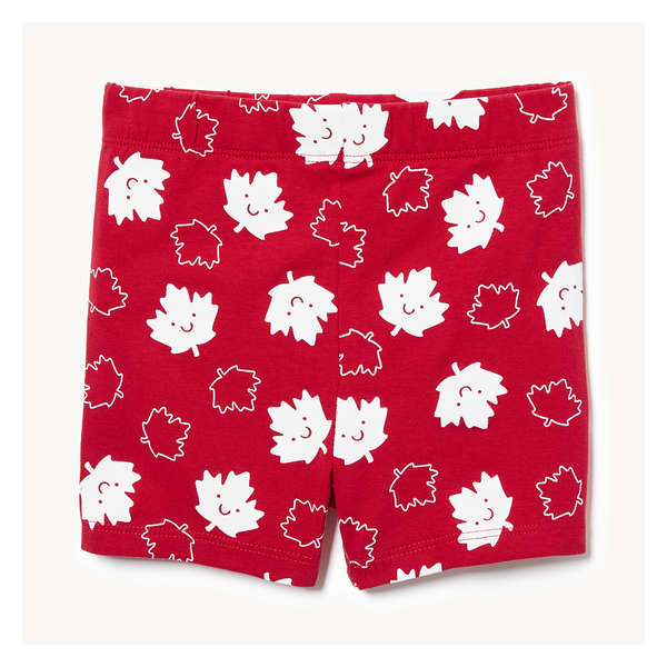 Baby Girls' Canada Bike Short - Red