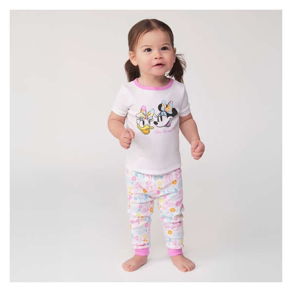 Baby Disney Minnie Mouse & Daisy Duck Sleep Set - Bright White
