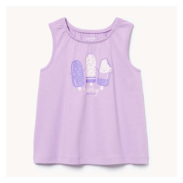 Cami imprimée pour bébés filles - Lavande foncée