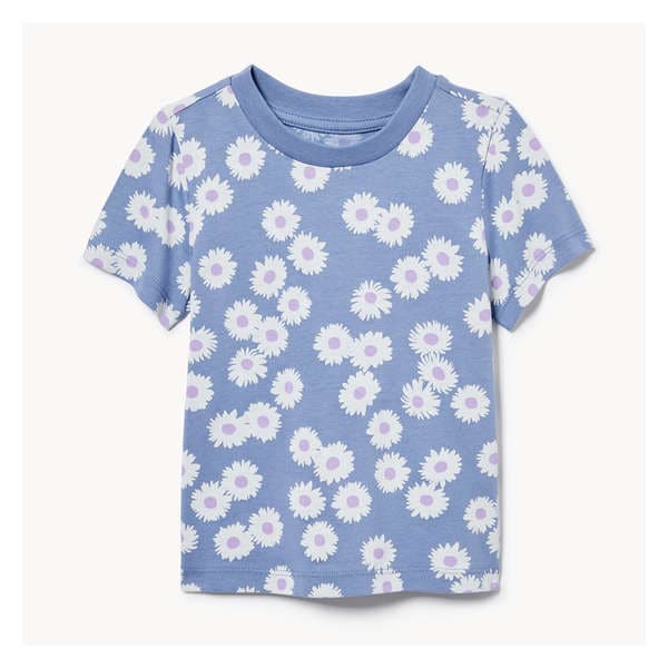 Baby Girls' Printed T-Shirt - Dusty Blue
