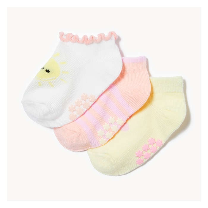 Baby Girls' 3-Pack Low-Cut Socks