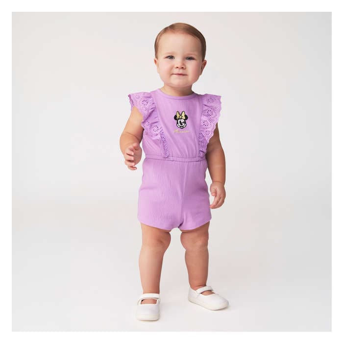 Bébés Filles Barboteuse Minnie Mouse de Disney - Pourpre