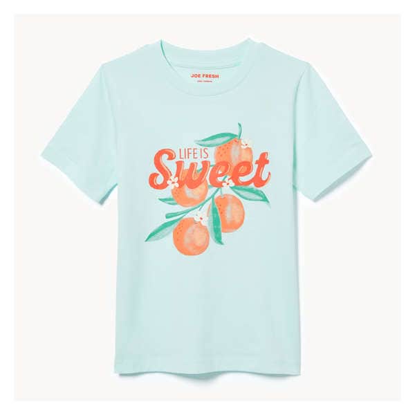 Kid Graphic T-Shirt - Pale Aqua