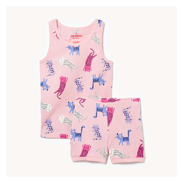 Kid Girls' 2-Piece Pajama Set - Dark Pink