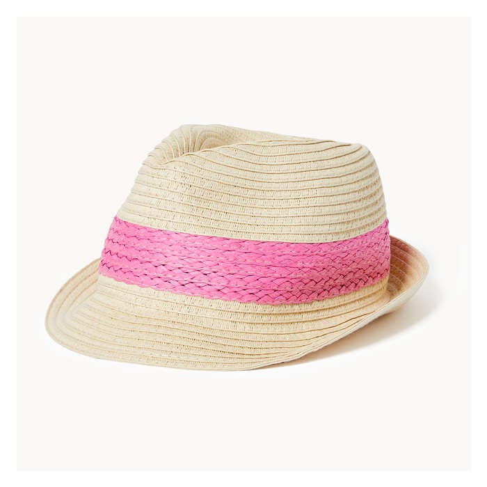 Kid Girls' Straw Fedora