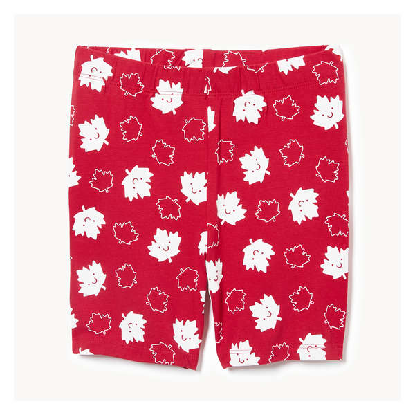 Kid Girls' Canada Bike Short - Red
