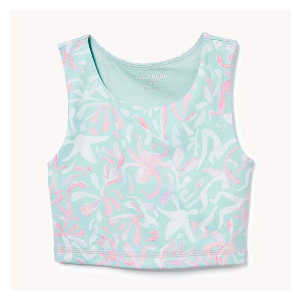 Kid Girls' Active Cutout Tank Top - Aqua