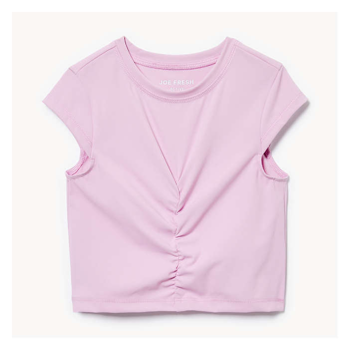Kid Girls' Active Ruched T-Shirt