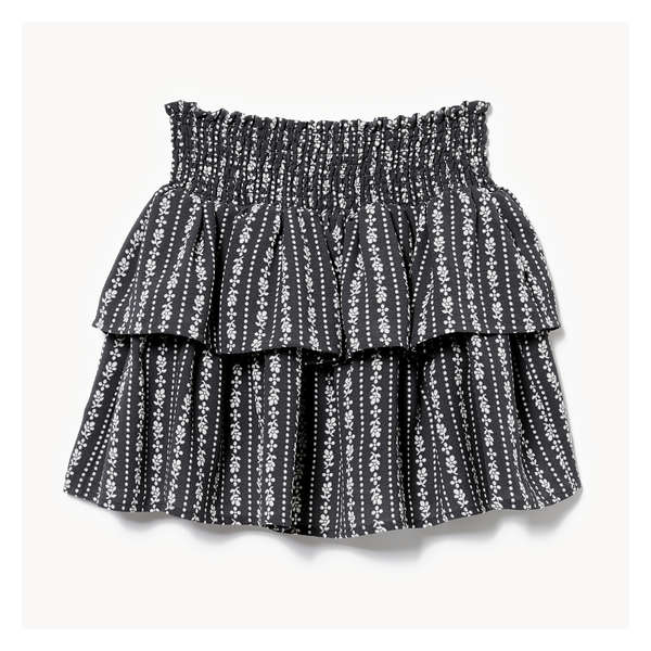 Kid Girls' Smocked Skirt - Charcoal