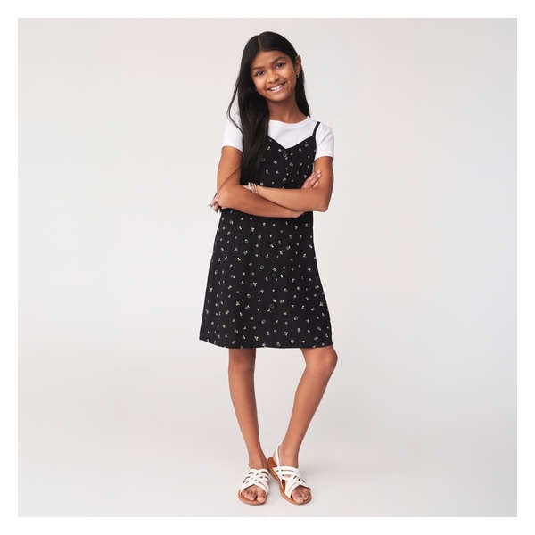 Kid Girls' T-Shirt & Dress Set - JF Black