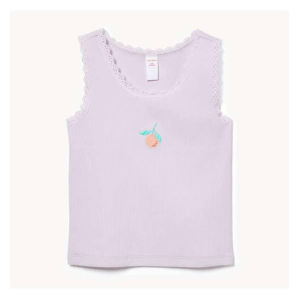 Kid Girls' Rib Tank - Dusty Lavender
