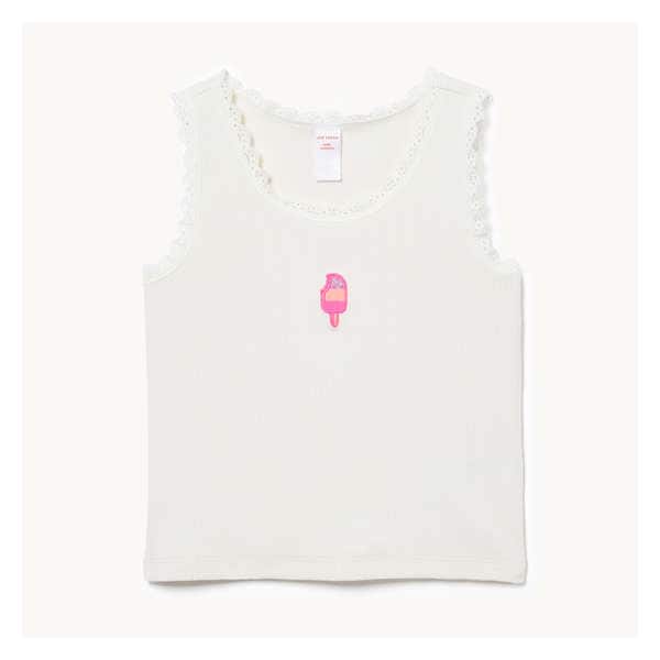 Kid Girls' Rib Tank - Off White