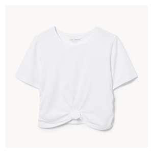 Kid Girls' Knotted T-Shirt - Bright White