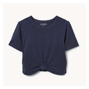 Kid Girls' Knotted T-Shirt - Dark Navy