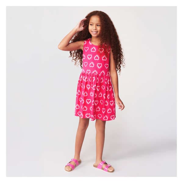 Kid Girls' Dress - Magenta