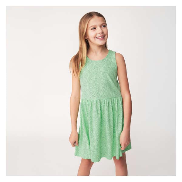 Kid Girls' Dress - Pale Green