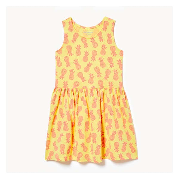 Kid Girls' Dress - Pastel Yellow