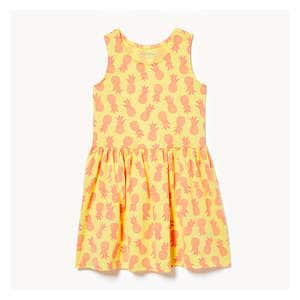 Kid Girls' Dress - Pastel Yellow