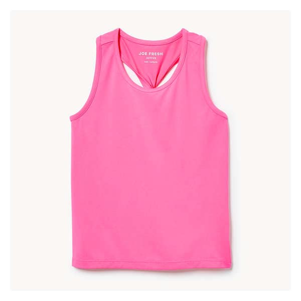 Kid Girls' Active Tank - Neon Pink