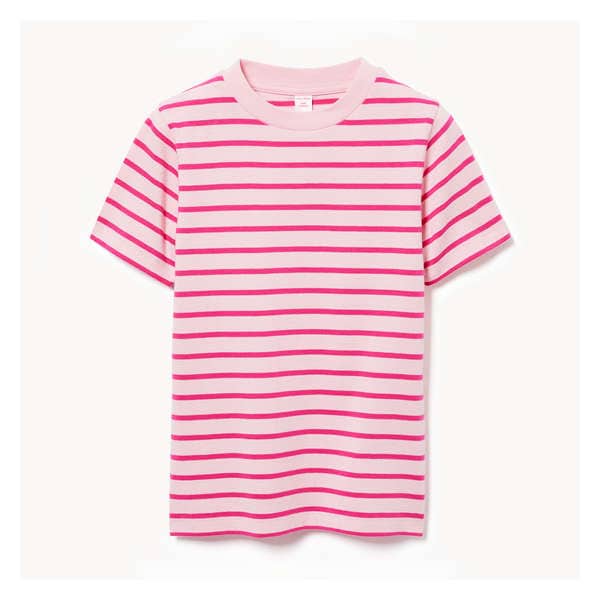 Kid Girls' Stripe T-Shirt - Light Pink