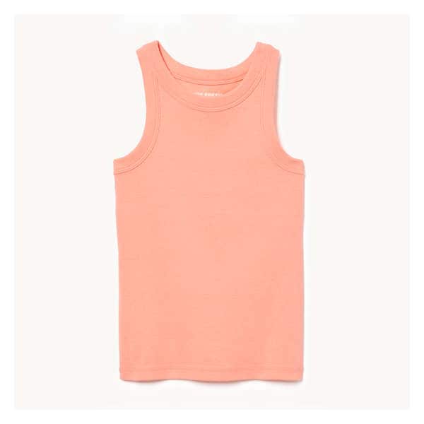 Kid Girls' Rib Tank - Coral