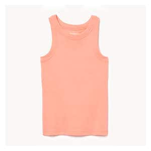 Kid Girls' Rib Tank - Coral