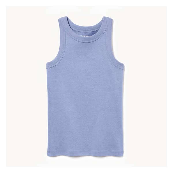 Kid Girls' Rib Tank - Dusty Blue