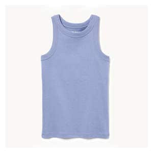 Kid Girls' Rib Tank - Dusty Blue