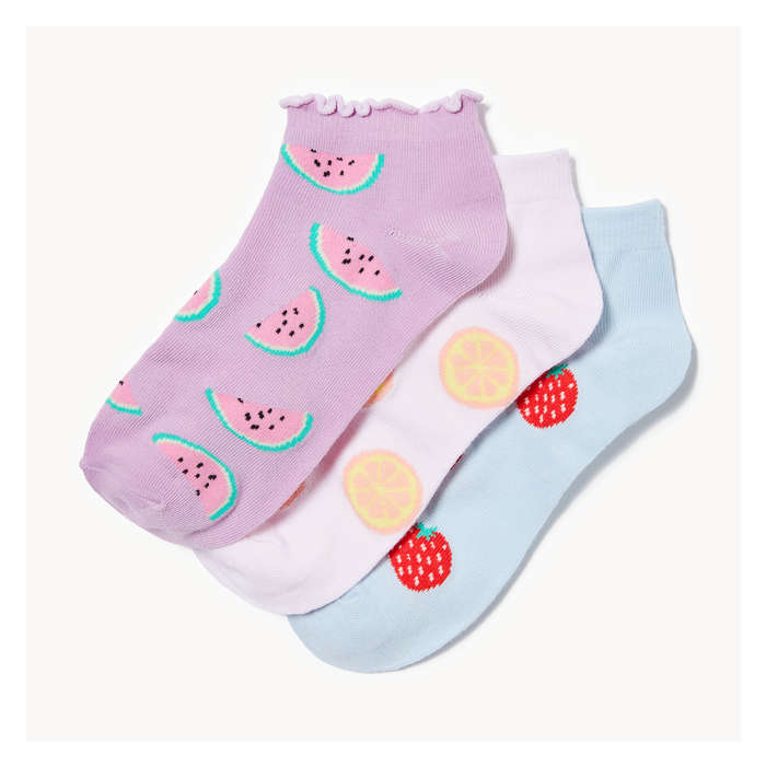 Kid Girls' 3-Pack Low-Cut Socks