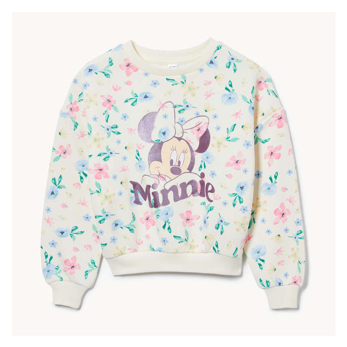 Filles Chandail en molleton Minnie Mouse Disney - Blanc