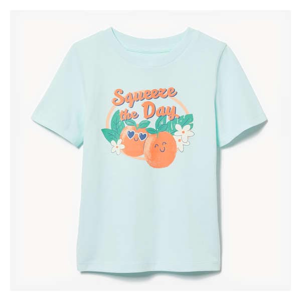 T-shirt imprimé pour petites filles - Pale Aqua