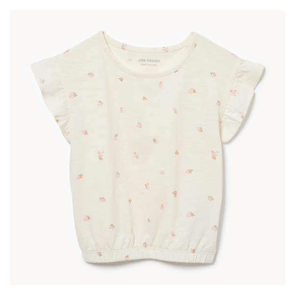 Toddler Girls' Cotton Jersey T-Shirt - Off White