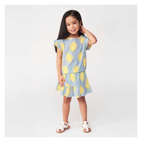 Toddler Girls' Cotton Jersey T-Shirt - Pale Blue