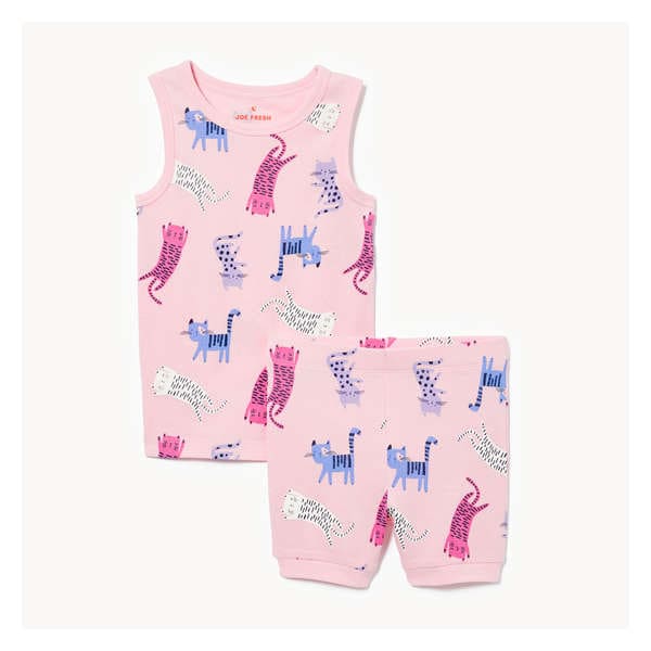 Toddler Girls' 2-Piece Pajama Set - Dark Pink