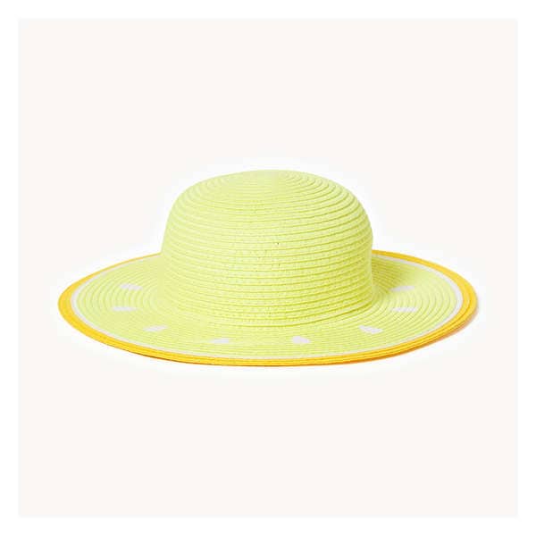 Toddler Girls' Lemon Straw Hat - Yellow