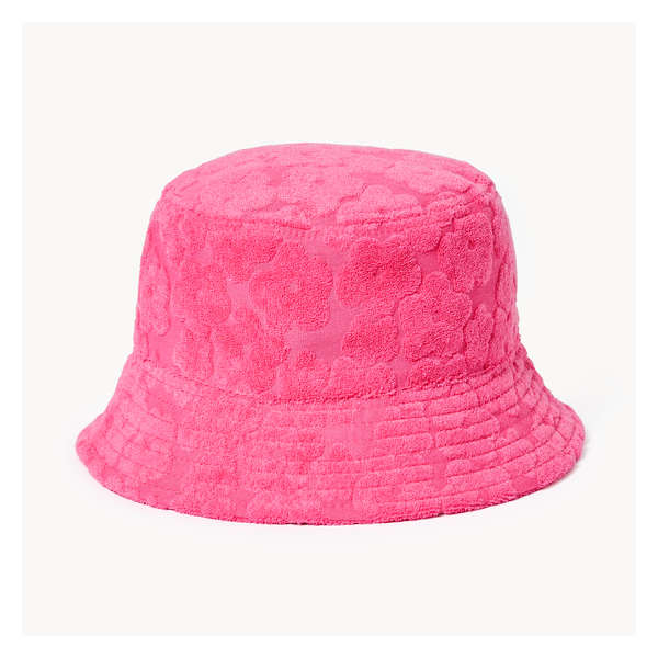 Toddler Girls' Terry Towel Bucket Hat - Pink