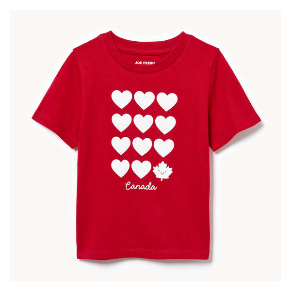 Toddler Girls' Canada T-Shirt - Red