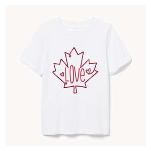 Toddler Girls' Canada T-Shirt - White