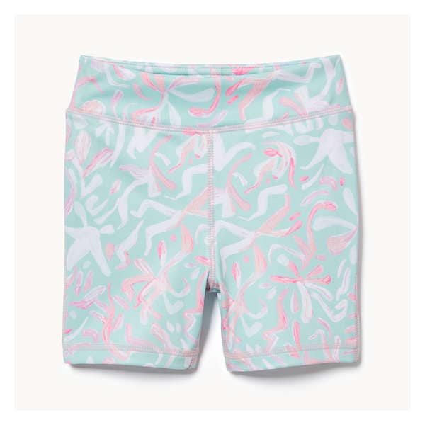 Toddler Girls' Active Bike Short - Aqua