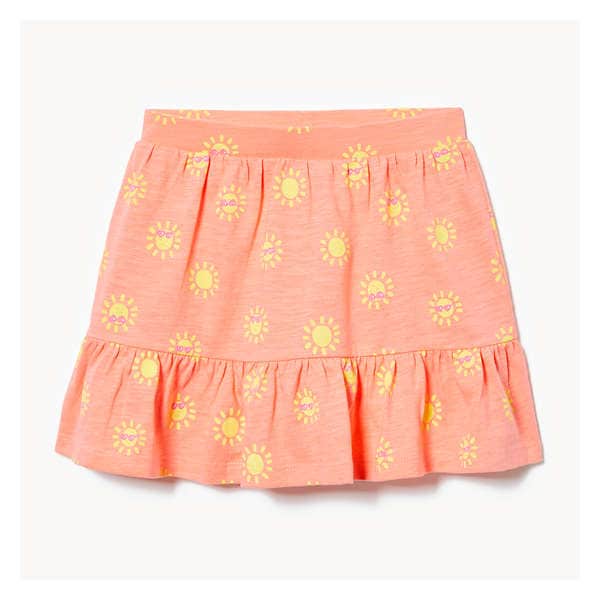 Toddler Girls' Tiered Skort - Coral
