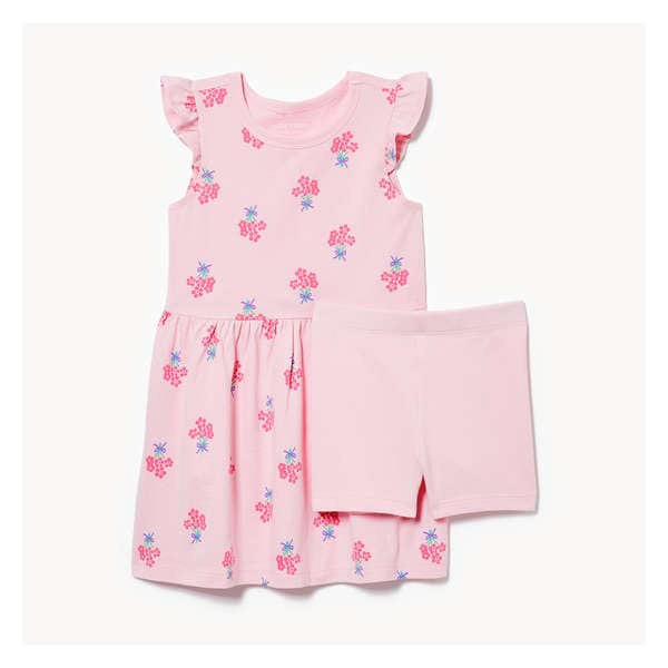 Toddler Girls' 2-Piece Dress Set - Light Pink