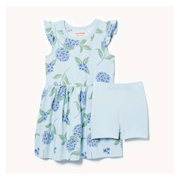 Toddler Girls' 2-Piece Dress Set - Pale Blue