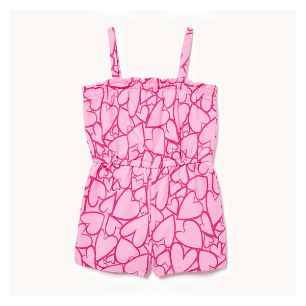 Toddler Girls' Terry Romper - Bright Pink