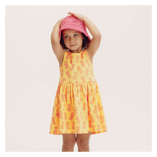 Toddler Girls' Dress - Pastel Yellow