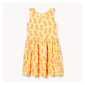 Toddler Girls' Dress - Pastel Yellow