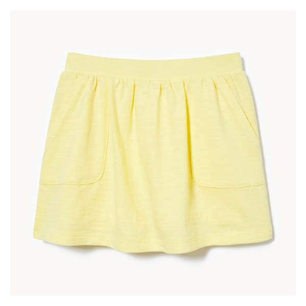 Toddler Girls' Pocket Skort - Pale Yellow